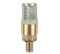 Jotekonoby Kit de crépine d'aspiration en laiton, avec vannes, clapets anti-retour, valve à pied, pour raccord de tuyau de soupape, pour irrigation agricole jardin (valves 3/4" + diamètre 19 mm)