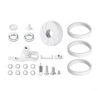 Jotekonoby Kit de remplacement pour nettoyeur de piscine Polaris 180 et 280, roue C10 et roulement C16 avec arbre oscillant, poulie et pneu en plastique ABS
