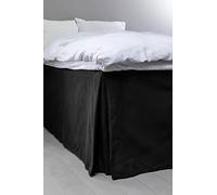 Jotex Colour Cache-sommier 100% Coton Bio de qualité supérieure, Hauteur 60 cm, Noir, 160 x 200 cm