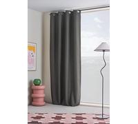 JOTEX Shadow Eyelet Rideau occultant à œillets (1 pièce) - Bleu Gris - 140 x 250 cm
