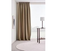 JOTEX Shadow Rideau occultant avec Ruban Multifonction, Marron Clair, 140 x 300 cm