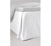 Jotex Zack Satin Tour de lit à Volants 100% Coton Bio de qualité supérieure Hauteur 45 cm Blanc 180 x 200 cm