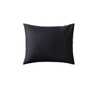 Jotex Zack Taie d'oreiller en Satin de Coton Biologique certifié GOTS Noir 50 x 70 cm