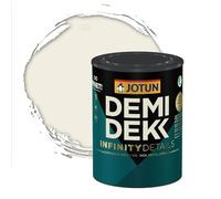 Jotun - Peinture Bois, Lasure Opaque pour Extérieur et Intérieur Satinée - DEMI DEKK INFINITY DETAILS - RAL 9010 - Blanc Pur - 0,75L
