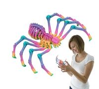 Jouet d'araignée articulée imprimé en 3D | Jouets de bureau géants araignées anti-stress pour adultes pour anniversaire d'Halloween