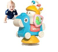 Jouet de la ventouse de chaise haute, roue de rotation avec base d' Jouet | Interactive éducatif bébé dentition mailleur Table Spinne