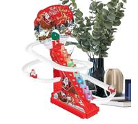 Jouet d'escalade de Noël | Jouet Père Noël grimpant avec lumière LED et musique pour enfants, pour les fêtes, pour garçons, filles et anniversaires