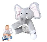 Jouet en peluche relaxant, animal en peluche relaxant | Sucette pour dormir avec musique et projecteur relaxant - Sucette de bonne nuit avec lumière respiratoire colorée, jouet en forme de F