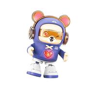 Jouet ours dansant : musical avec lumière, compagnon de jeu d'animaux électrique, figurine de mouvement interactive | Ours musical LED qui offre une solution de divertissement avec mouvement