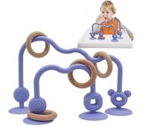 Jouet Ventouse Chaise Haute,Purphy Jouet Bebe 6 8 9 Mois,Montessori Sensoriels D'éveil Jeux Bébé Cadeau Enfant Fille et Garçon (Violet)