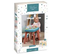Jouets Ecoiffier - 1687 - Table à Dîner avec accessoires et tabourets - Jeu d'imitation - De 12 à 36 mois - Fabriqué en France, enfant, Multicouleur