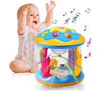 Jouets Musicaux Bébé, Jouet Enfant 1 An Fille Garçon Projecteur Rotatif, Jouet Interactif d'apprentissage avec Musique/Lumière