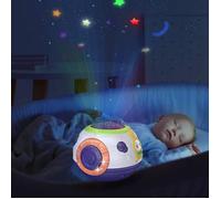 Jouets pour bébé,Jouets électroniques Musicaux Jouets de Sommeil bébé Projecteur Veilleuse étoilée Enfants Blanc Bruit Sonore