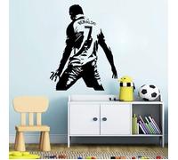 Joueur de Football Cristiano Ronaldo Mur Wall Art Decal Stickers Nursery Garçons Enfants Chambre Décor de Football Stickers muraux
