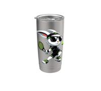 Joueur de tennis lapin de Pâques pour enfants, garçons et filles, amateurs de sport Gobelet isotherme en acier inoxydable double paroi