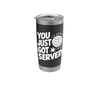 Joueur de volleyball amusant - You Just Got Served Gobelet isotherme en acier inoxydable double paroi