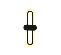 JOUFNING Applique Murale LED d'intérieur, 8 W, Lampe Murale Moderne en métal, lumière Blanc Chaud 3000 K, Applique Murale allongée en Acrylique, pour Chambre, Salon, Couloir, entrée
