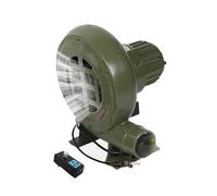 JOUFNING Camping Activateur pour Barbecue - Ventilateur Électrique De Cheminée 220V pour Barbecue, Souffleur De Forge De Forgeron Électrique, pour Randonnée Cuisson(200W)
