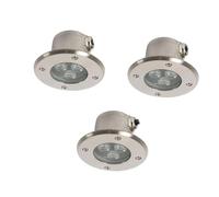 JOUFNING Lumière Jardin Enterré - 3W Spot Encastrable LED Exterieur, Lampe De Fontaine À LED Submersible Ultra Fine, Projecteur D'étang sous-Marin Étanche IP68(Green,220V)