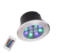 JOUFNING Lumière Jardin Enterré, Éclairage De Fontaine Submersible 12/24 V, Projecteur De Bassin Étanche IP68, avec Télécommande, pour Piscine, Allée, Terrasse, Cour(24V,36w)