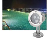 JOUFNING Lumière LED Submersible - Spot Encastrable Exterieur, Lampe De Piscine Extérieure 12 V, Projecteur De Bassin Étanche IP68, Éclairage Paysager Réglable, pour Éclairage(Green,6W)