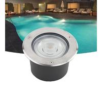JOUFNING Lumière LED Submersible - Spot Encastrable Exterieur, Lampe Enterrée Étanche IP68, Éclairage Paysager LED Au Sol 24 V CC, pour L'éclairage De Cour(Warm White,9w)