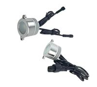 JOUFNING Mini Spot en Aluminium, Spot encastré de 1 W pour Plafond, éclairage pour Meuble, Cave à vin ou vitrine à Bijoux(Warm White,2PCS-1W(DC12V))