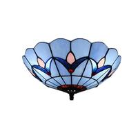 JOUFNING Plafonnier Vintage en Vitrail, Luminaire en Forme De Parapluie, Diamètre 30 Cm, Spot Rétro Classique, Éclairage Idéal pour Chambre, Couloir Ou Entrée