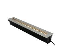 JOUFNING Projecteur Encastré Rectangulaire Extérieur, Éclairage Paysager LED, Spot Encastré LED Étanche IP65, Bandeau Lumineux LED Long AC85-265V(Yellow,3W)