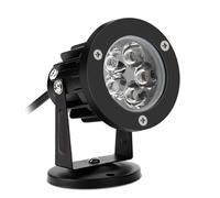 JOUFNING Projecteur Rotatif Au Sol - Lampe D'extérieur 5 W, Spots LED Enterrés avec Socle, Spot Réglable Étanche IP65, pour Éclairage De Jardin, Terrasse, Pelouse(Warm White,5w(AC100-240v))