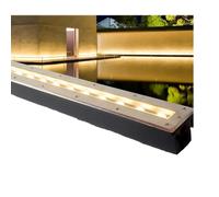 JOUFNING Spot Encastrable LED Exterieur, Lampe Jardin Enterré, AC85-265V Lèche-Mur D'escalier LED Encastré Extérieur, Projecteur LED Étanche IP65, pour Jardin, Pelouse, L'étang(Warm White Light,3W)