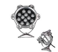 JOUFNING Spot LED Piscine Encastrable - Lampe De Fontaine Submersible Étanche IP68, Lampe De Bassin Encastrée Basse Tension AC12/24V(AC24V(12W))