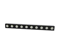 JOUFNING Spots Muraux Solaires, Éclairage Rectangulaire pour Cour Extérieure, Éclairage Solaire Étanche IP54 pour Signalétique, Spots Linéaires Encastrés, pour Clôture(Warm Light,10LEDs)