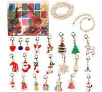 Jour De Noël 24 Boîte Aveugle Compte À Rebours Boîte-Cadeau Bracelet Bricolage Perles