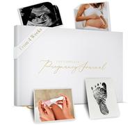 Journal de grossesse et livre de souvenirs - Excellent cadeau pour maman et bébé - Livre souvenir de grossesse et journaux - 40 calendriers hebdomadaires - Pour photos échographiques et suivi