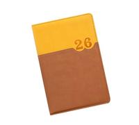 Journal quotidien 2026, 360 pages lignées, agenda en, A | Marque mensuelle colorée, 8, 46 x 5, 7 pouces; Carnet de notes quotidien en cuir à couverture souple pour la