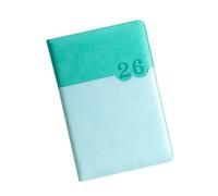 Journal quotidien 2026, 360 pages lignées, agenda en, Green | Marque mensuelle colorée, 8, 46 x 5, 7 pouces; Carnet de notes quotidien en cuir à couverture souple pour la