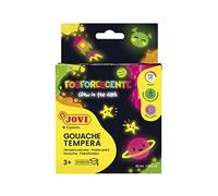 Jovi - Gouache phosphorescente, Etui de 4 Bouteilles de 35 ML