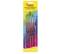 JOVI - Lot de pinceaux - 5 parties - rond - taille : 0, 12, 4, 6, 8 G