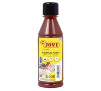 Jovi - Peinture Acrylique 250ml, Couleur Marron, Haut Pouvoir Couvrant, S'applique Facilement sur n'importe Quelle Surface, sans Gluten
