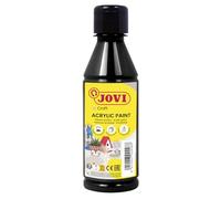 Jovi - Peinture Acrylique 250ml, Couleur Noir, Haut Pouvoir Couvrant
