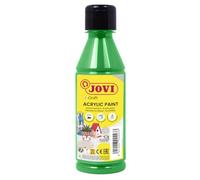 Jovi - Peinture Acrylique 250ml, Couleur Vert Clair, Haut Pouvoir Couvrant, S'applique Facilement sur n'importe Quelle Surface, sans Gluten