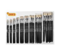 Jovi - Pinceaux d'art calibrés à Pointe Plate, Présentoir 108 pcs