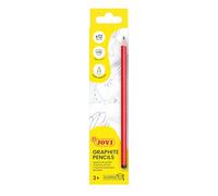 Jovi - TRIGRAPH HB, Etui de 12 crayons graphite triangulaires, Forme triangulaire et ergonomique, Pour tout type de support de dessin, Sans gluten