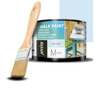 JOVIRA PINTURAS Chalk Paint - Peinture à la craie à l'eau mate + Pinceau spécial bois. Renouvelez vos meubles avec créativité. (375 Millilitres, Bleu ciel)