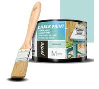 JOVIRA PINTURAS Chalk Paint - Peinture à la craie à l'eau mate + Pinceau spécial bois. Renouvelez vos meubles avec créativité. (375 Millilitres, Vert Jade)