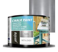 JOVIRA PINTURAS Chalk Paint, Peinture à la craie. Rénovez vos meubles de manière créative. (375 Millilitres, Argent)