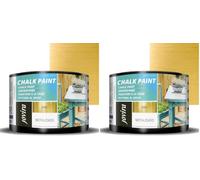 JOVIRA PINTURAS Chalk Paint, Peinture à la craie. Rénovez vos meubles de manière créative. (375 Millilitres, Or) (Lot de 2)