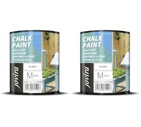 JOVIRA PINTURAS Chalk Paint, Peinture à la craie. Rénovez vos meubles de manière créative. (750 Millilitres, Blanc) (Lot de 2)