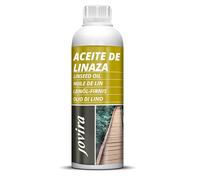 JOVIRA PINTURAS Huile de Lin 1 L (100% PURE NATURELLE) Protection, nutrition et entretien du bois. (1 Litre)